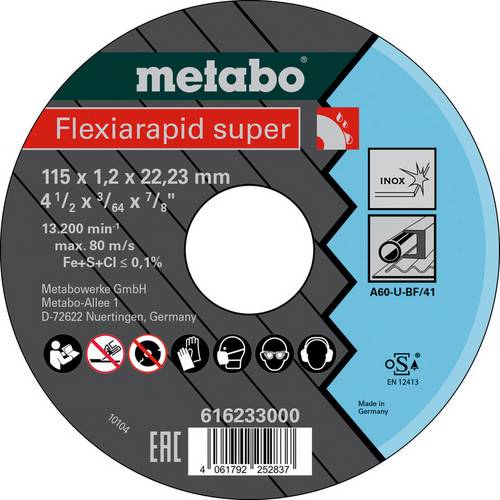 Metabo 616233000 Trennscheibe 115mm 25 St. Edelstahl (rostfrei)