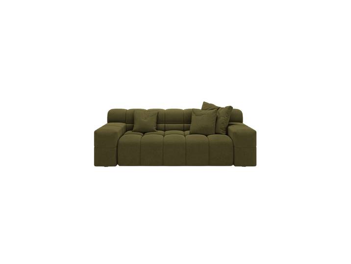 2-Sitzer Design Sofa „Hawaii“ Strukturstoff Grün chosen by Bloomingloft