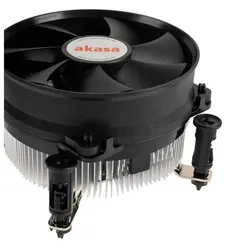 Akasa Lo-Noise Intel LGA1700 Cooler up to 77W TDP (59.20 mm), CPU Kühler, Silber, Schwarz, Grau