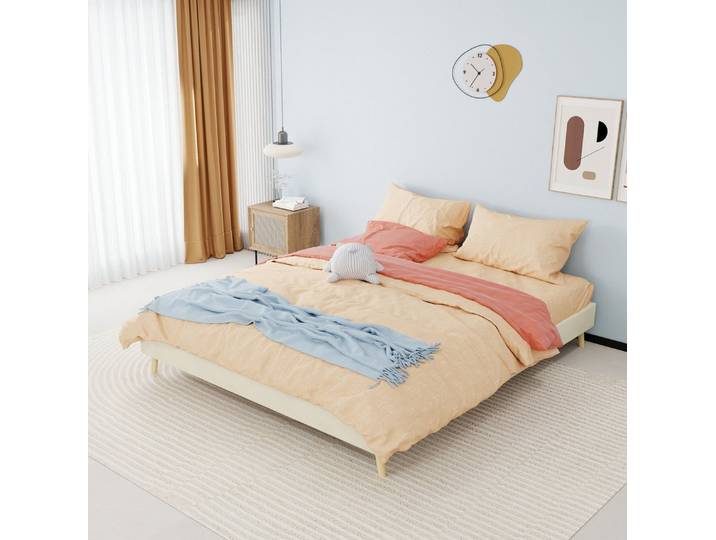 OKWISH Polsterbett modernes Designkonzept (Niedriges Box-Design im modernen Stil für das Schlafzimmer. Ohne Gasdruckfeder, Kopfteil., 1-tlg., 160*200)