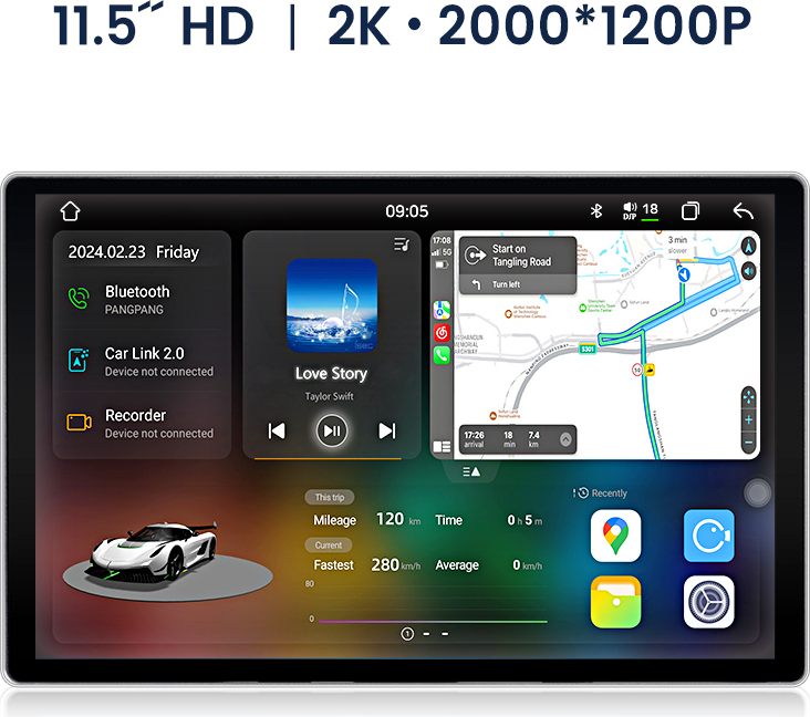 11.5"Android 15 Autoradio 8+256G 8-Kern Für Fiat Ducato Citroen Jumper Peugeot Boxer CarPlay Android Auto GPS Navi WIFI 4G BT DAB+ USB SWC