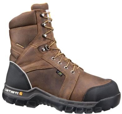 "Carhartt 8"" Rugged Flex Met Guard - Mens 8.5 Brown Boot W"