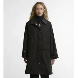 Barbour für Damen. LWX1588 Dunkelbraune gewachste Agatha-Jacke (L), Lässig, Baumwolle