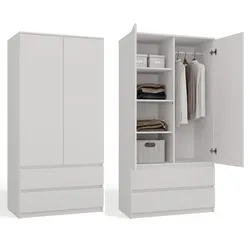 Kleiderschrank Malwa SS-90 WEISS