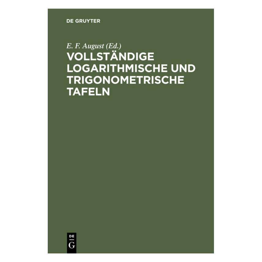 De Gruyter Vollständige logarithmische und trigono (67769042)