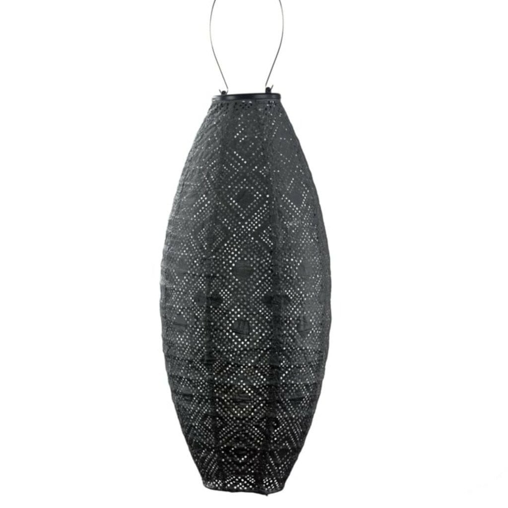 Lumiz Solar Lampion Mosaic Ovaal LED Donkergrijs 20 cm
