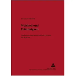 Weisheit und Frömmigkeit, Fachbücher von Johannes Marböck