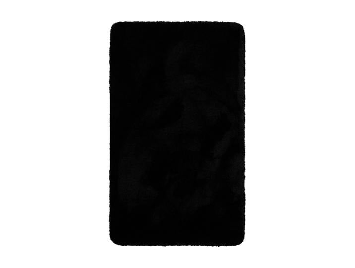 Tapis de bain doux noir uni 60x100