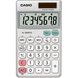 CASIO Taschenrechner SL-305ECO silber