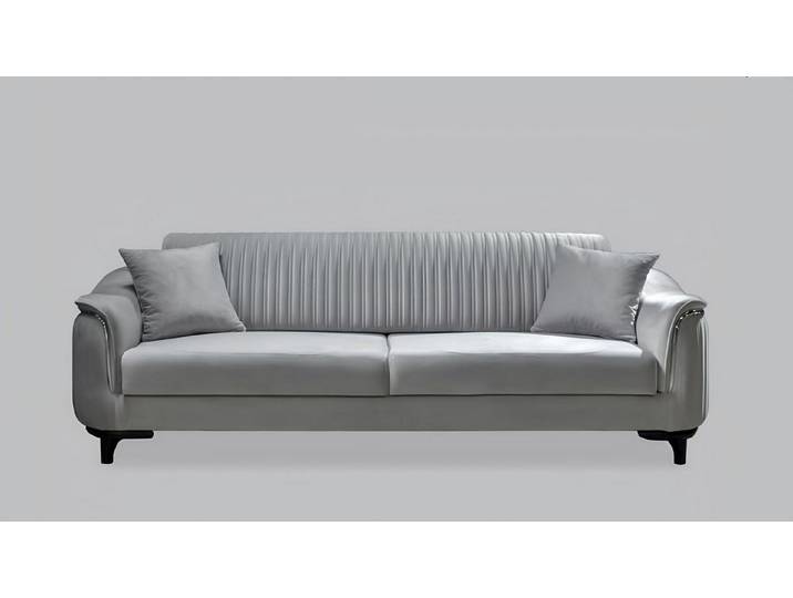 JVmoebel 3-Sitzer Graue Couch mit Polyätherschaum-Polsterung und elegantem Design, Made in Europa