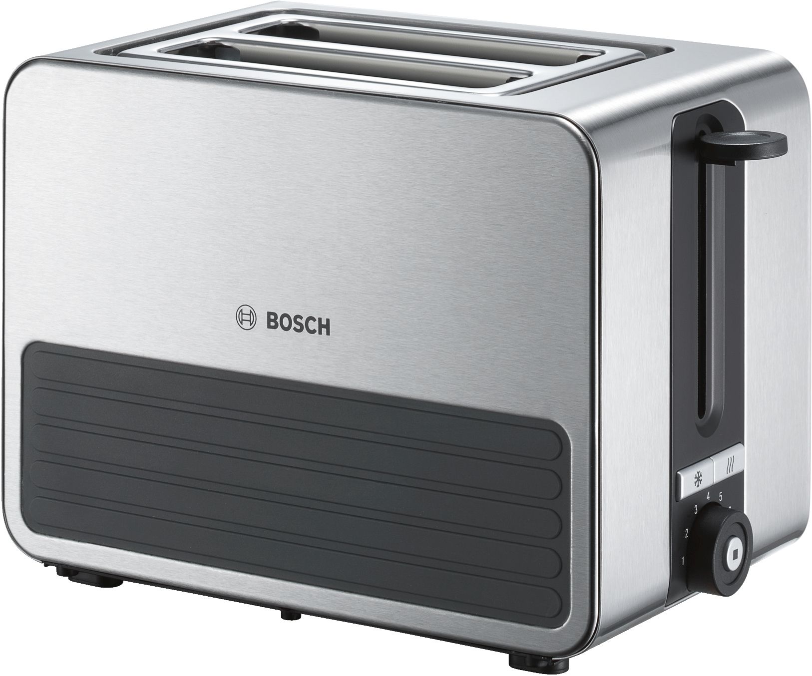 Bosch TAT7S25 CompactClass Toaster 1050 W 2 Scheibe(n) (Schwarz, Grau)
