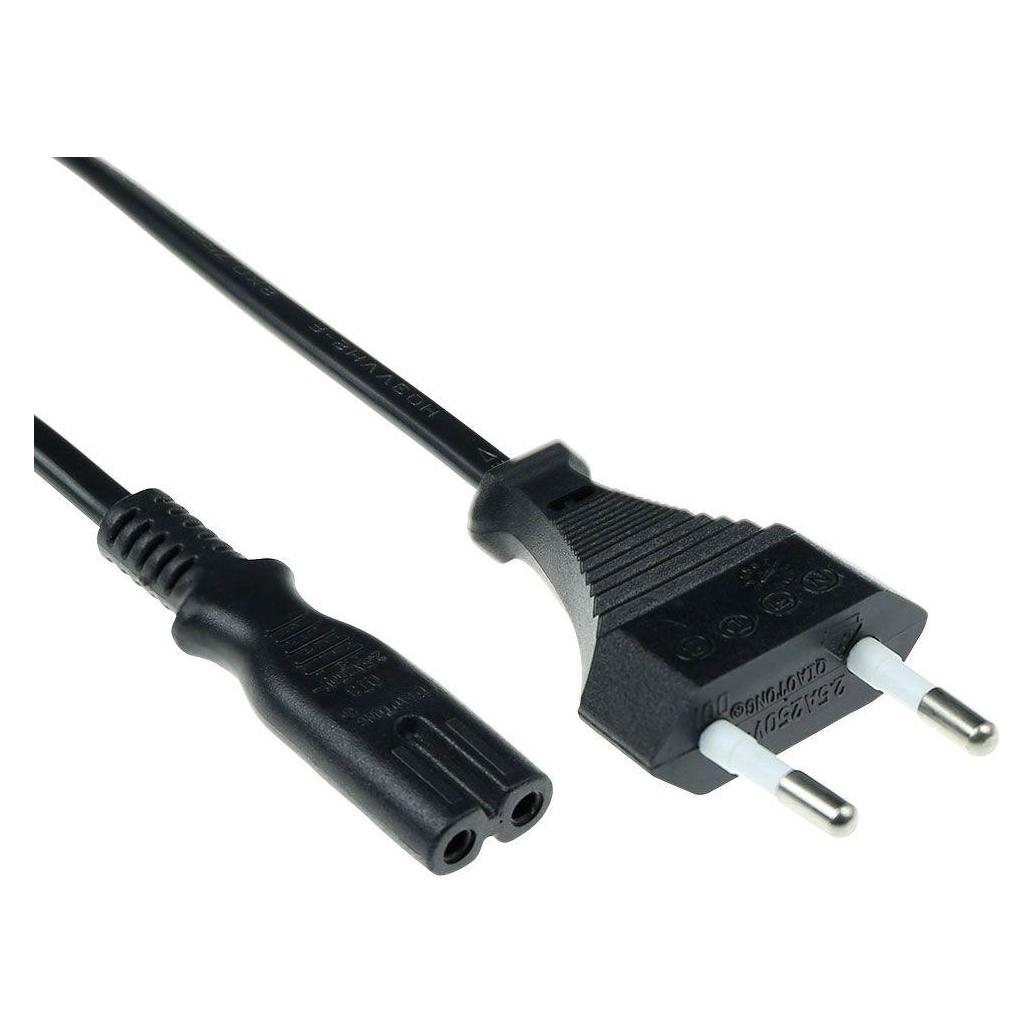 ACT Powercord Euro male - C7 female black 3 m (3 m) (AK5242)
