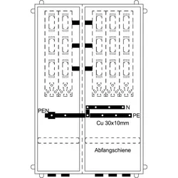 Striebel & John KS876 Hausanschlussschrank, TwinLine, Aufputz, RAL 7035 2CPX032630R9999