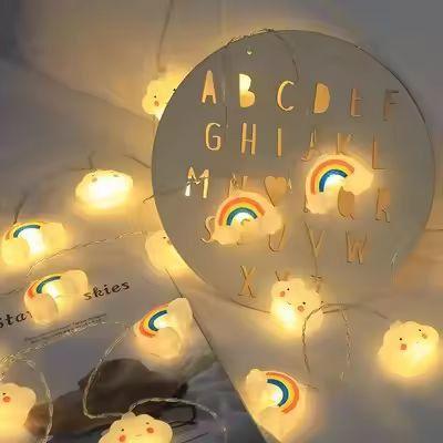 Inspired Living CozyStar Battery Powered Star LED String Lights rainbow & Cloud 3m 20led