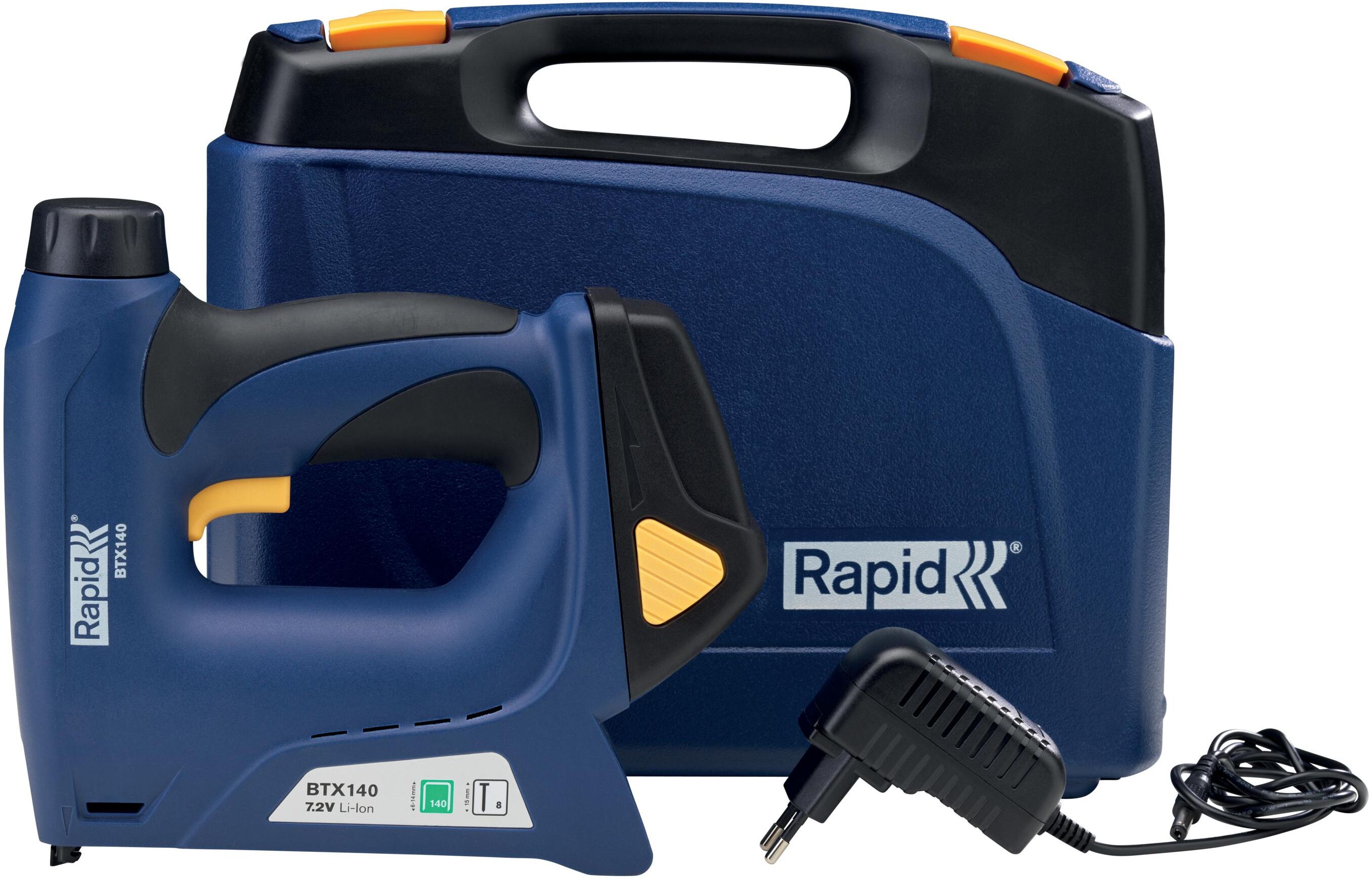 Akku-Tacker RAPID "BTX140 Li-Ion", blau (bunt), Tacker, Akku-Tacker bunt Einheitsgröße