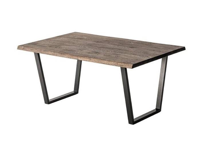 JVmoebel Couchtisch Moderner Tisch aus Holz mit braunem Metallgestell (Packung), Made in Europa