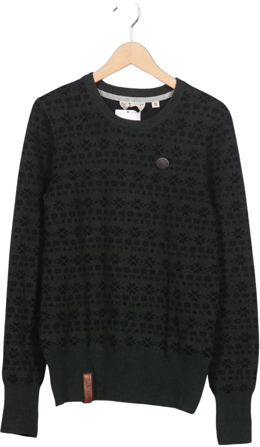 Naketano Damen Pullover, Grün, Gr. S, Baumwolle - Second Hand