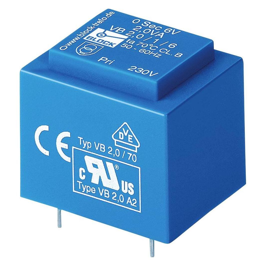 Block Transformator PCB 3.2VA 2x15V (VB 3.2/2/15)