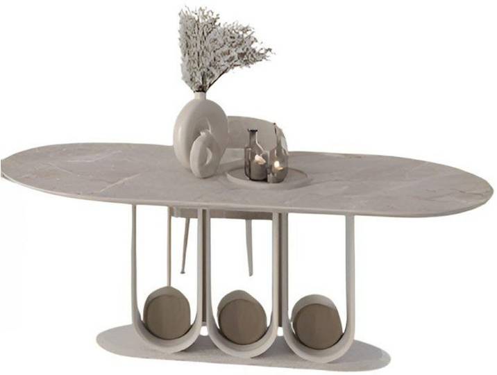 JVmoebel Esstisch Moderner Tisch mit Marmorimitation in edlem Design