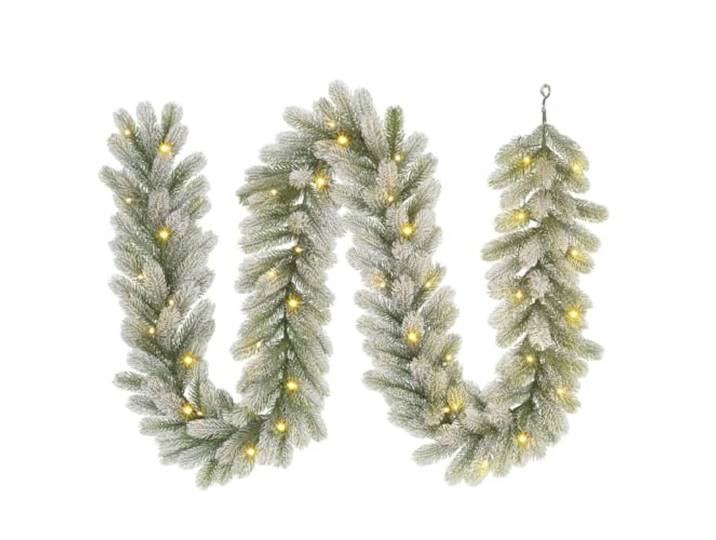 Black Box Trees Kaprun Guirlande avec éclairage LED et Fonction minuterie - L270 x Ø25 cm - Doré/Vert