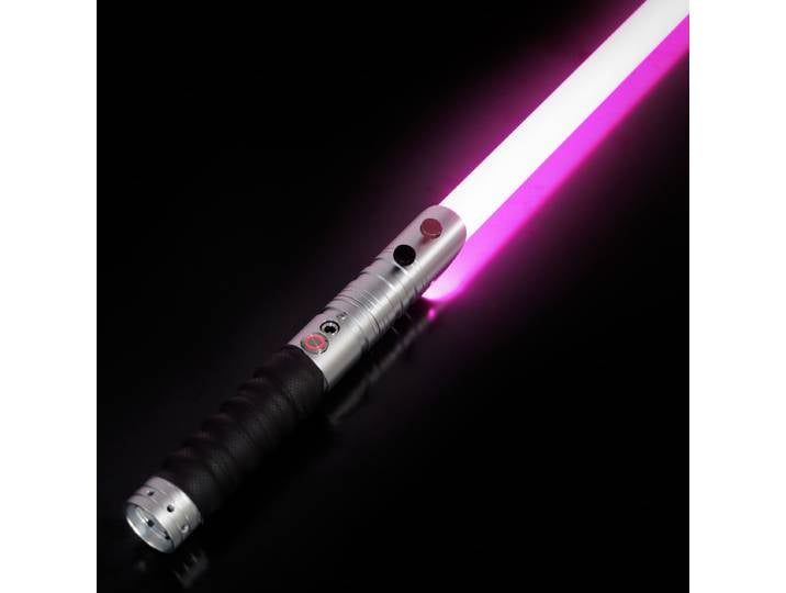 Sabre laser de duel personnalisé avec 9 effets sonores, version à base lumineuse RGB, couleurs changeantes infinies