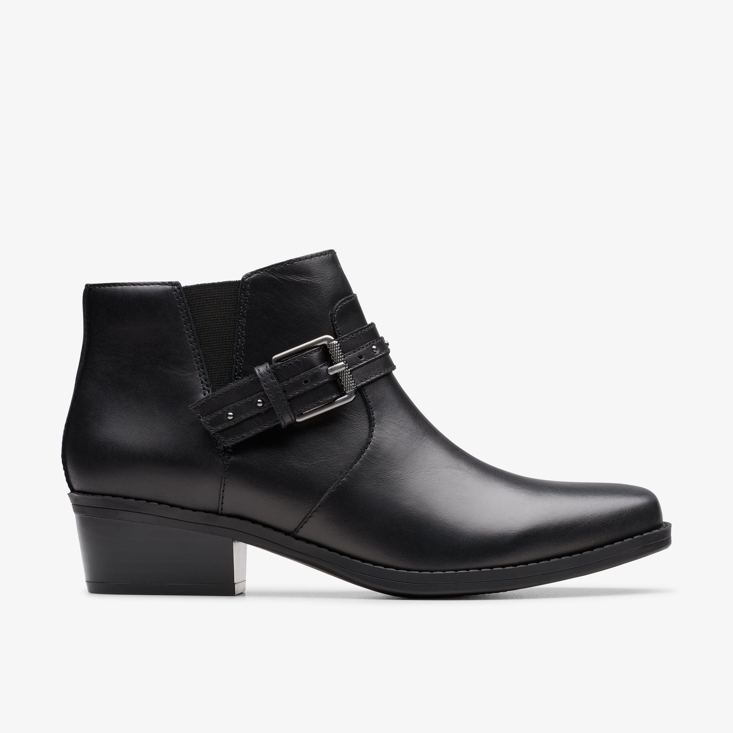 Danyelle Wish Black Leather Boots