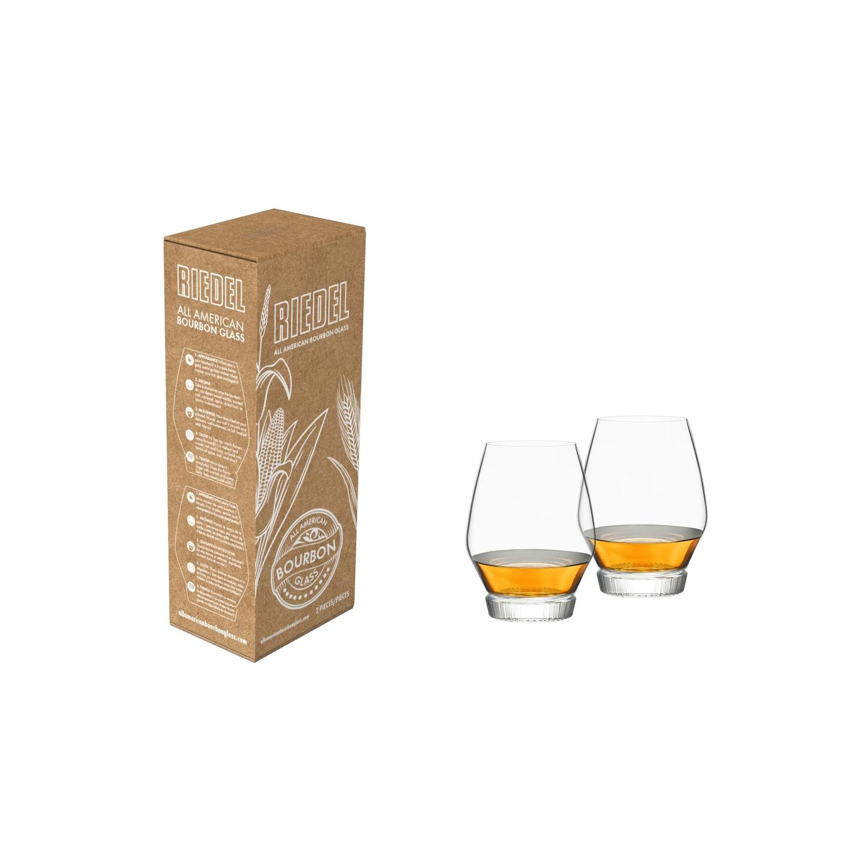 RIEDEL All American Bourbon Glas - 2er Set, Spirituosen Glas, Kristallglas, Spülmaschinenfest - 6416/73