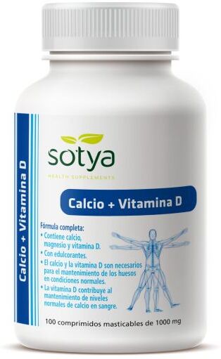Sotya Calcium+Vitamin D 100 Chewable Tablets