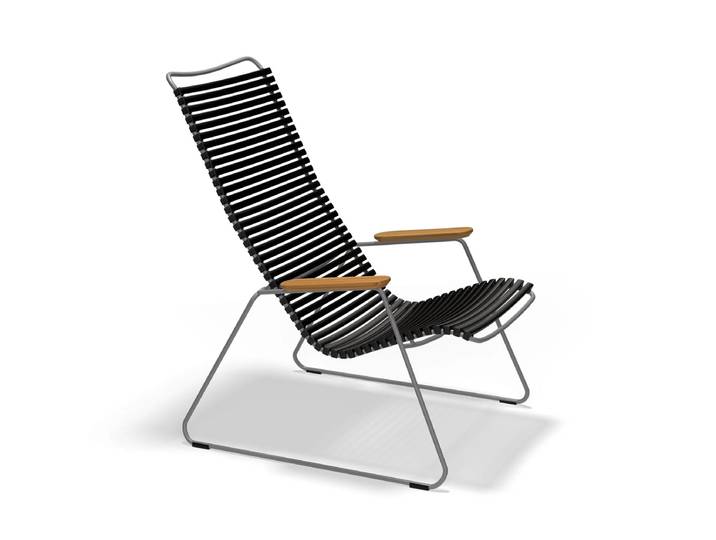 HOUE - CLICK Outdoor Lounge Chair, schwarz