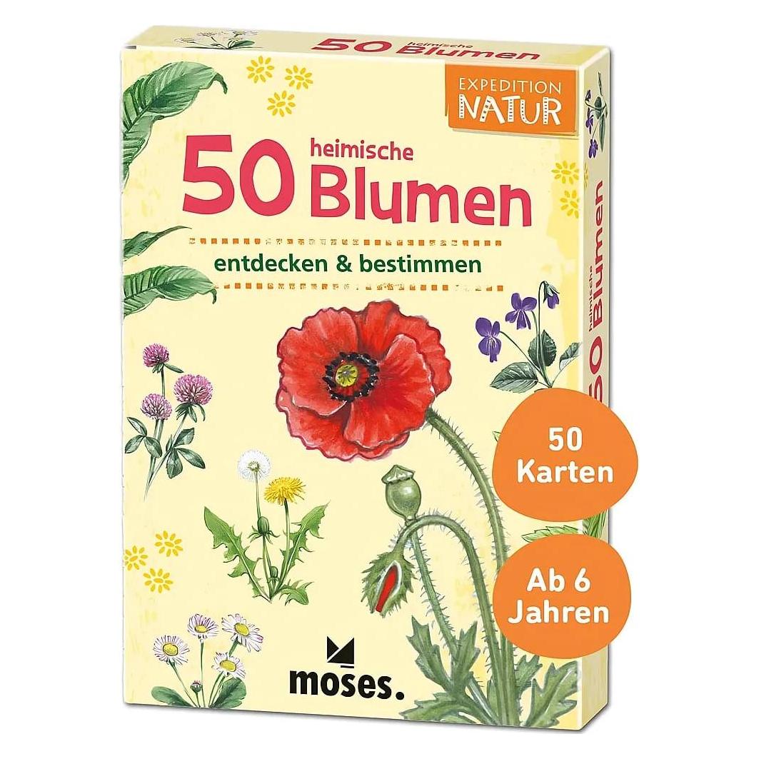 Moses 50 heimische Blumen (Deutsch, 1 - 20 Spieler) (MOS09717)