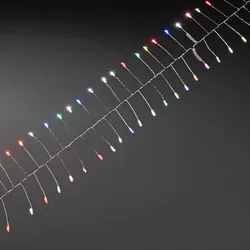 Konstsmide Weihnachtsbeleuchtung  Micro LED Lichterkette RGB-Farbwechsel