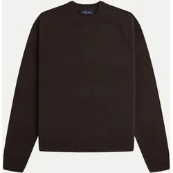 Pullover aus Merinowolle Braun S