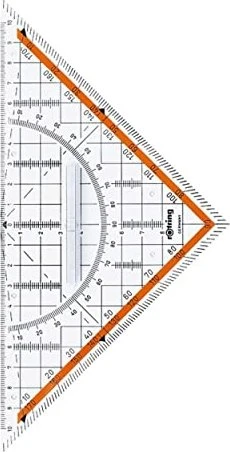 rotring Geo-Dreieck Centro mit Griff, Hypotenuse: 230 mm