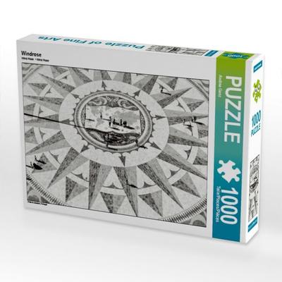 CALVENDO Puzzle Windrose | 1000 Teile Lege-Größe 64x48cm Foto-Puzzle für glückliche Stunden