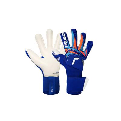 Torwarthandschuhe REUSCH "Attrakt Gold X NC Gravity", Damen, Gr. 8, blau, 56% Latex, 35% Polyester, 3% Lederimitat, 3% Polyamid, Handschuhe, mit beeindruckender Haftung