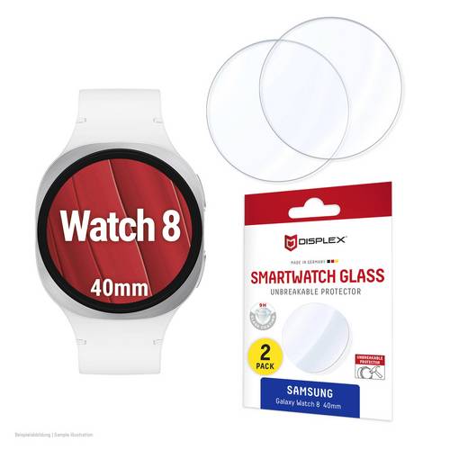 DISPLEX Glass Displayschutzglas Samsung Galaxy Watch8 40mm 1 Set 02208