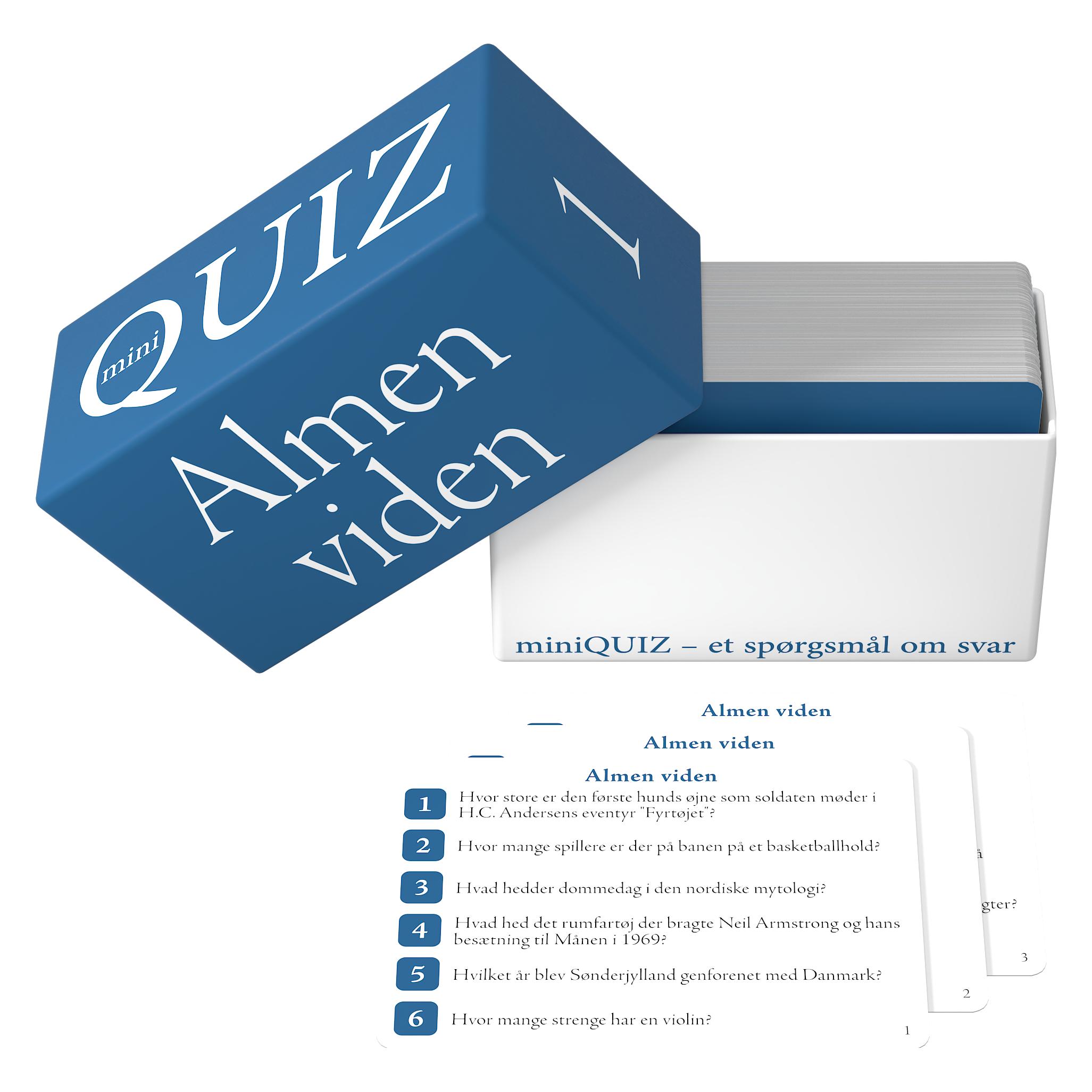 Game miniQUIZ - Almen viden (Dänisch) (1291019)