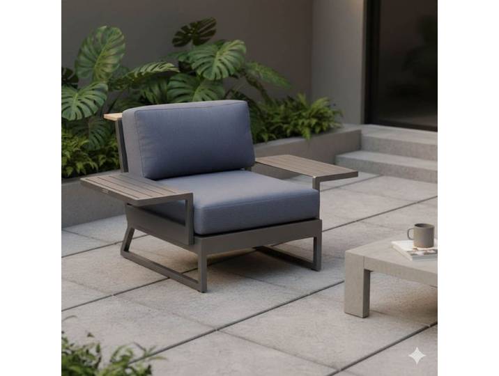 Kettler Ocean Skid Platform Loungesessel Aluminium/Agora