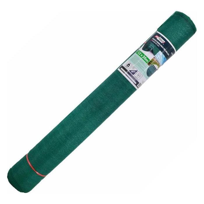 Awtools SIATKA CIENIUJĄCA 140g 1,2*25m ZIELONA UV 80% (25 m) (AW67245)