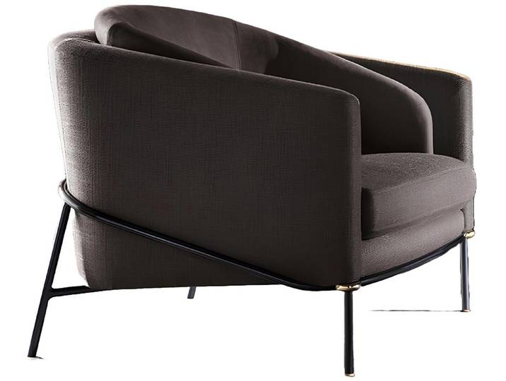 Xlmoebel Loungesessel Eleganter Sessel aus hochwertigem Material für stilvolle Wohnräume (1-St., Sessel), Hergestellt in Europa