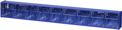Allit 464450 Klappkasten-Magazin VarioPlus ProFlip 9 (B x H x T) 600 x 77 x 65mm Blau, Transparent 1St.