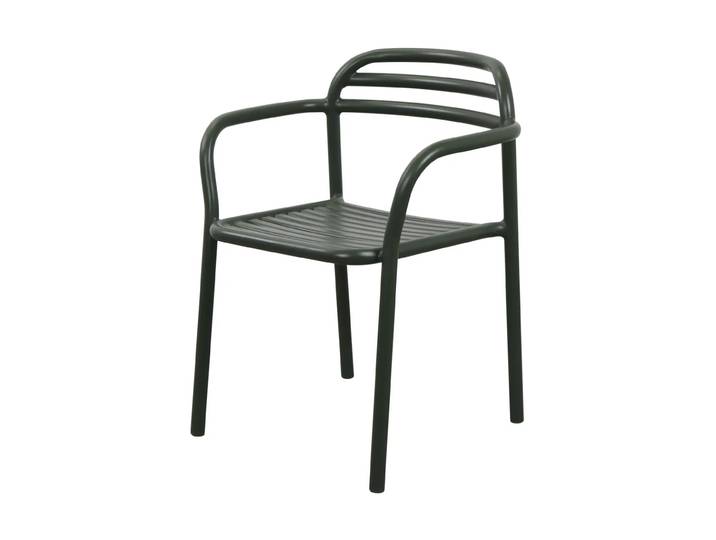 Cane-line Chaise Bliss avec accoudoirs Dark green