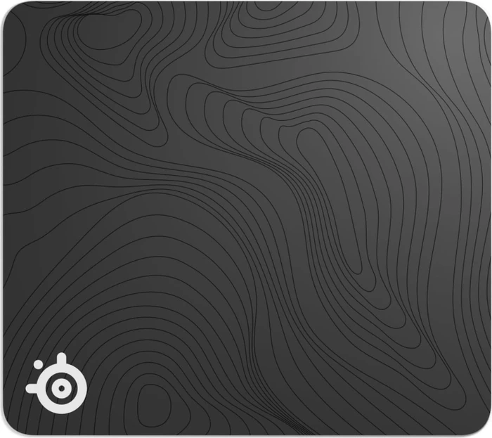 QcK Large - Topographic, Gaming-Mauspad schwarz