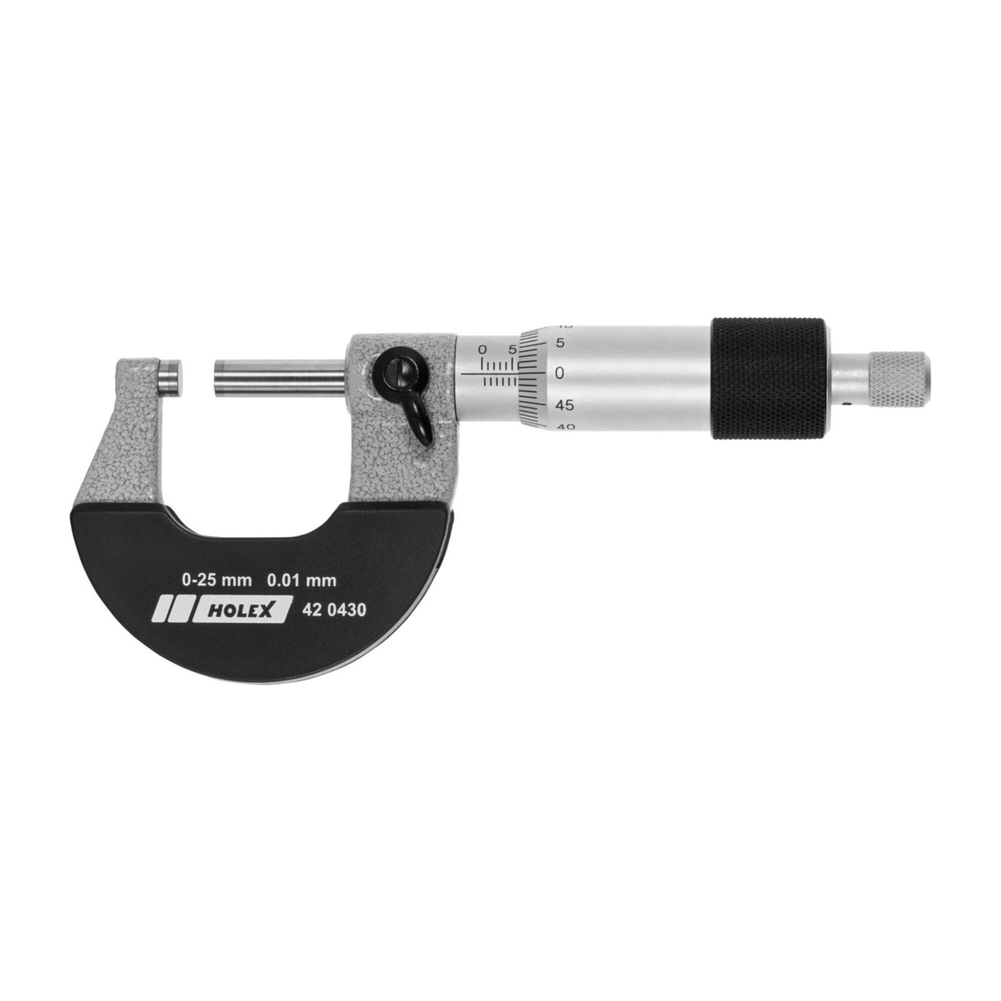 Holex Bügelmessschraube, Messbereich: 0-25 mm (420430 0-25)
