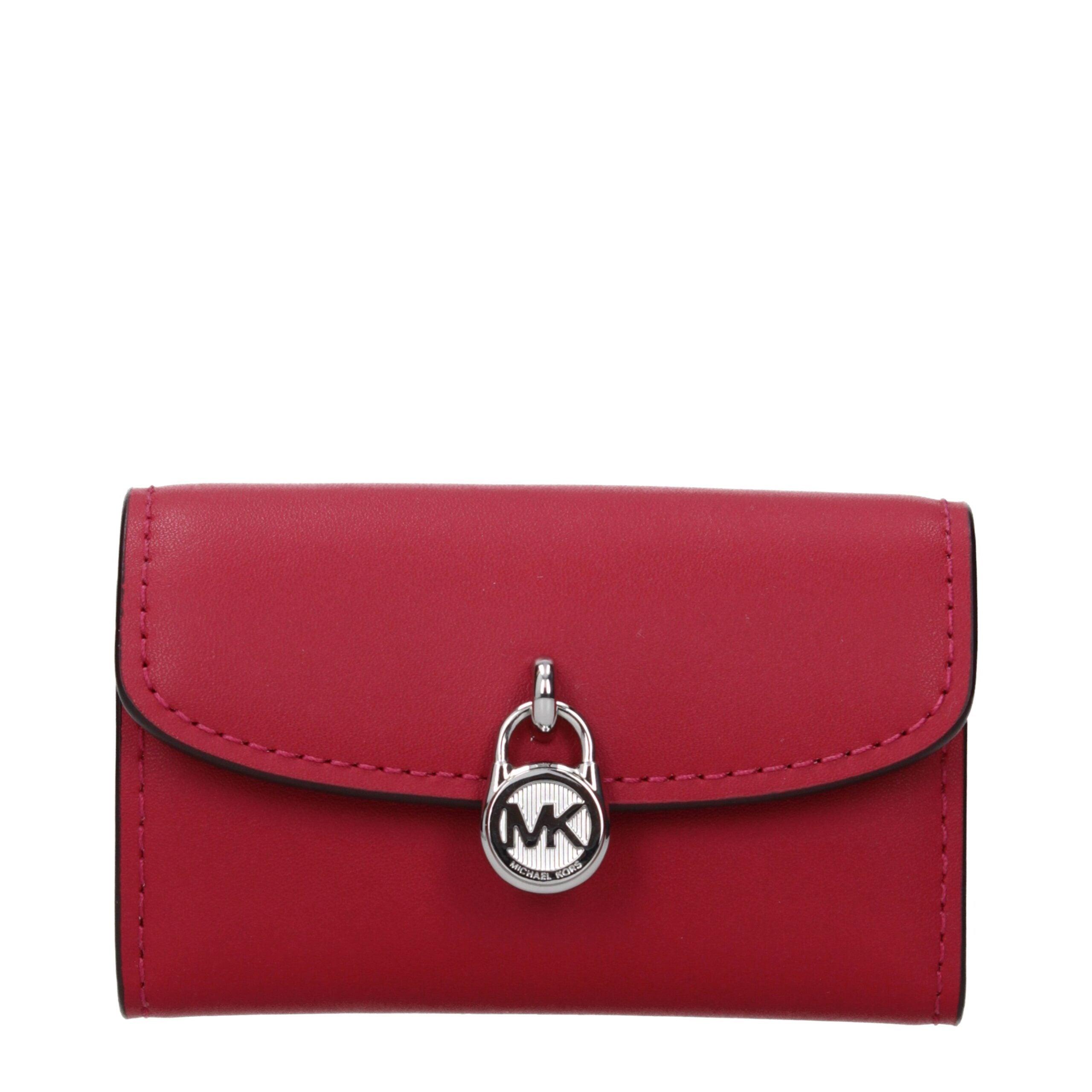 Michael Kors Rote Lederbörse