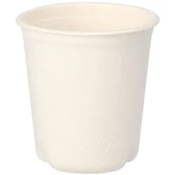 VEPATIM 50 Heißgetränkebecher aus Zuckerrohr "pure" 100 ml Ø 63mm