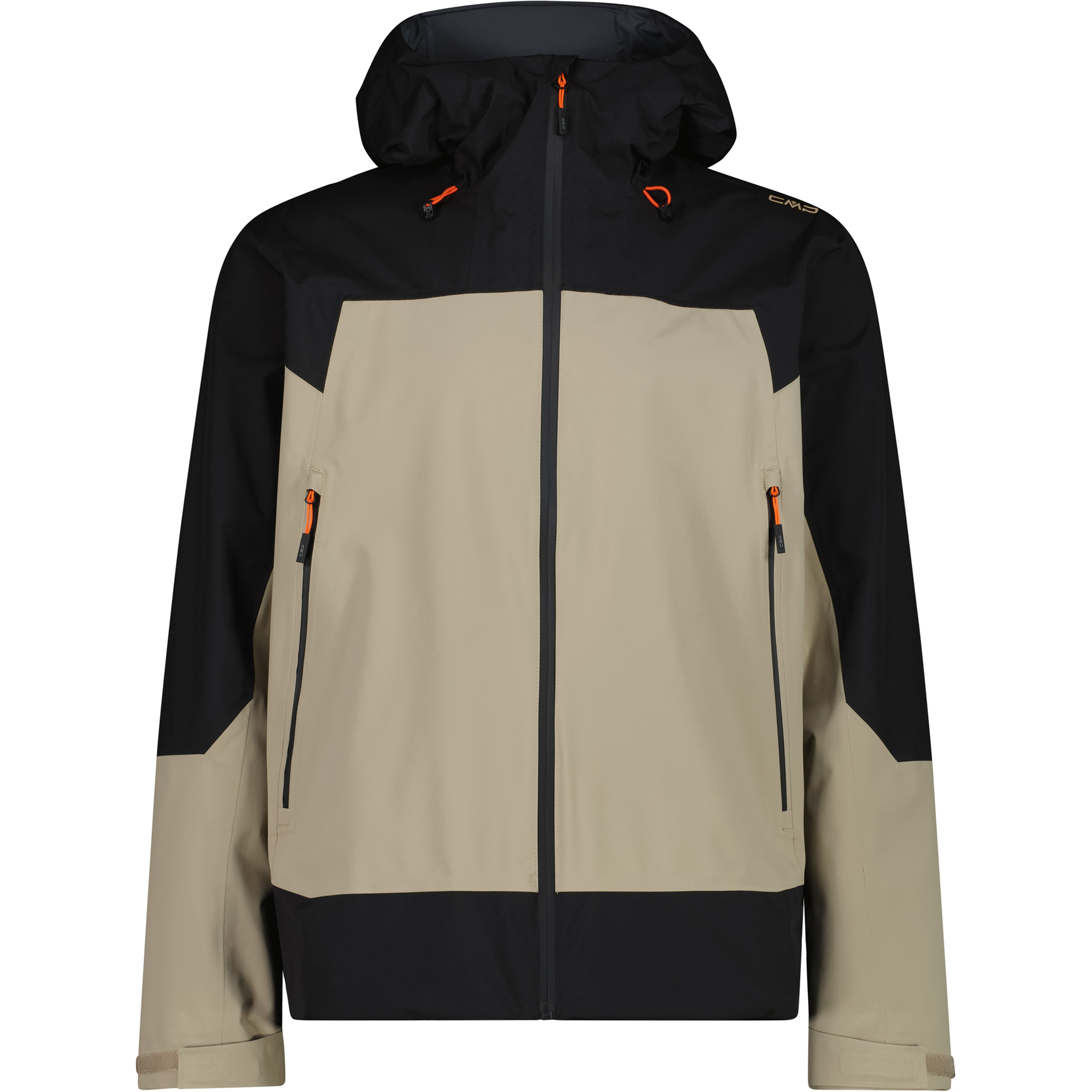 CMP Herren Regenjacke beige Größe S Trekking Winddicht