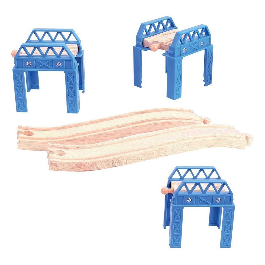 Bigjigs Schiene Brücke Holzteile (BJT056)