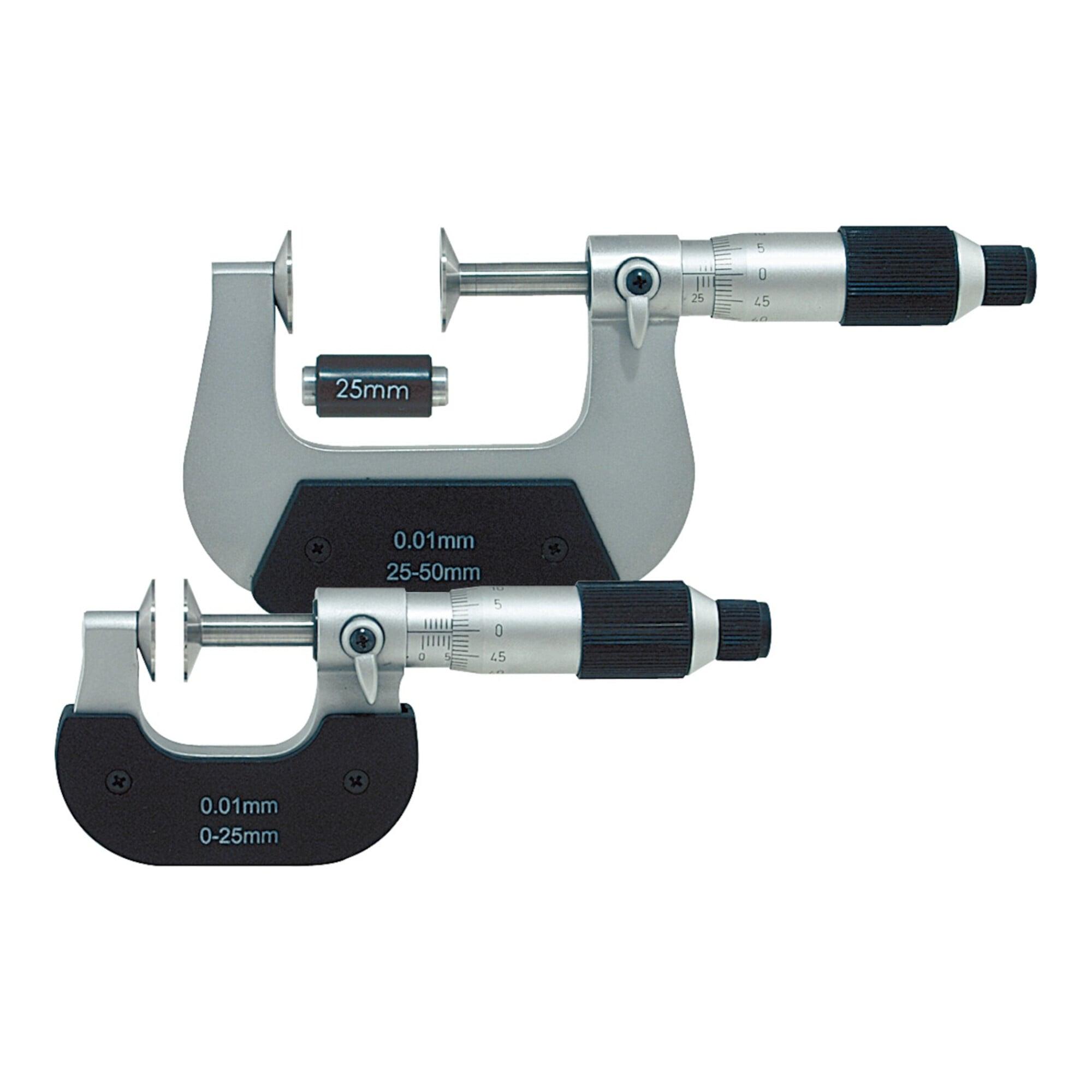 HOLEX Bügelmessschraube mit Tellermessflächen 0-25 mm (423000 0-25)