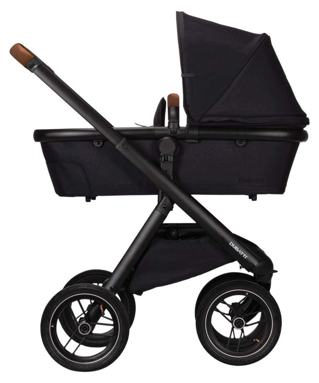 Dubatti One E5 Kinderwagen 2-in-1 - Black / Cognac - Black
